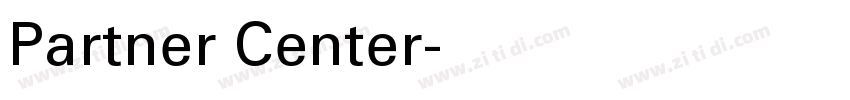 Partner Center字体转换